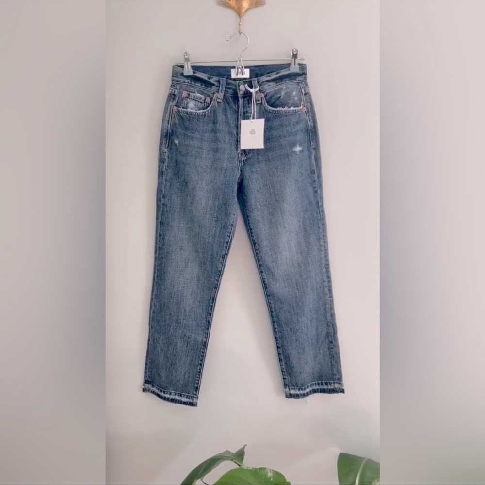 PISTOLA Charlie High Rise Straight Jeans in Eternal - Picture 4 of 5